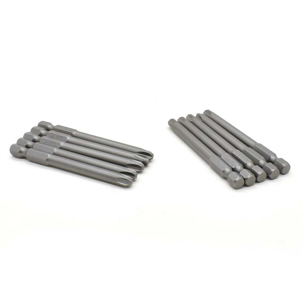10 Display Pack - 3# Phillips Head Power Screwdriver Bits - 3 Inch Long - 6mm Dia