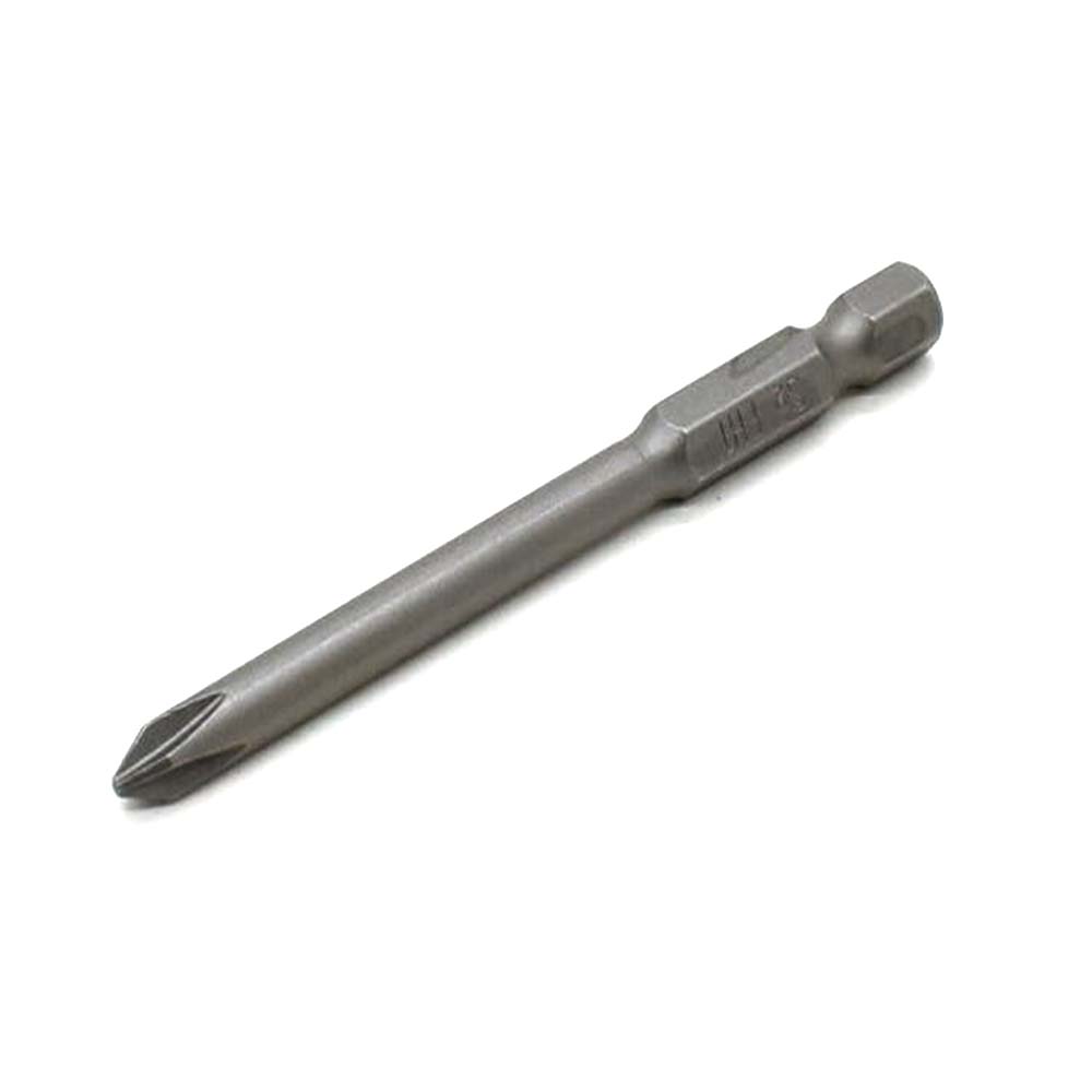 10 Display Pack - 1# Phillips Head Power Screwdriver Bits - 3 Inch Long - 4.5mm Dia
