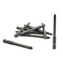 10 Display Pack - 1# Phillips Head Power Screwdriver Bits - 3 Inch Long - 4.5mm Dia