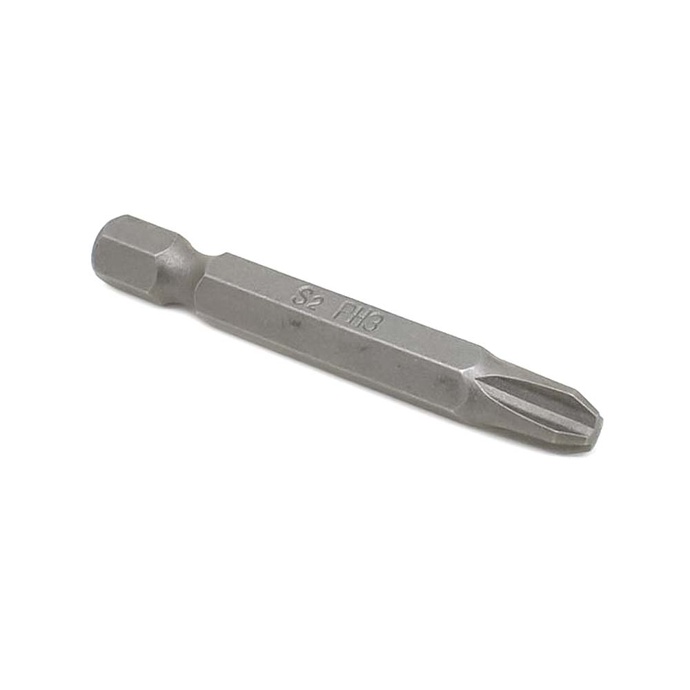 25 Display Pack - 3# Phillips Head Power Screwdriver Bits - 2 Inch Long - 6mm Dia