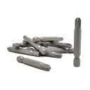 25 Display Pack - 3# Phillips Head Power Screwdriver Bits - 2 Inch Long - 6mm Dia