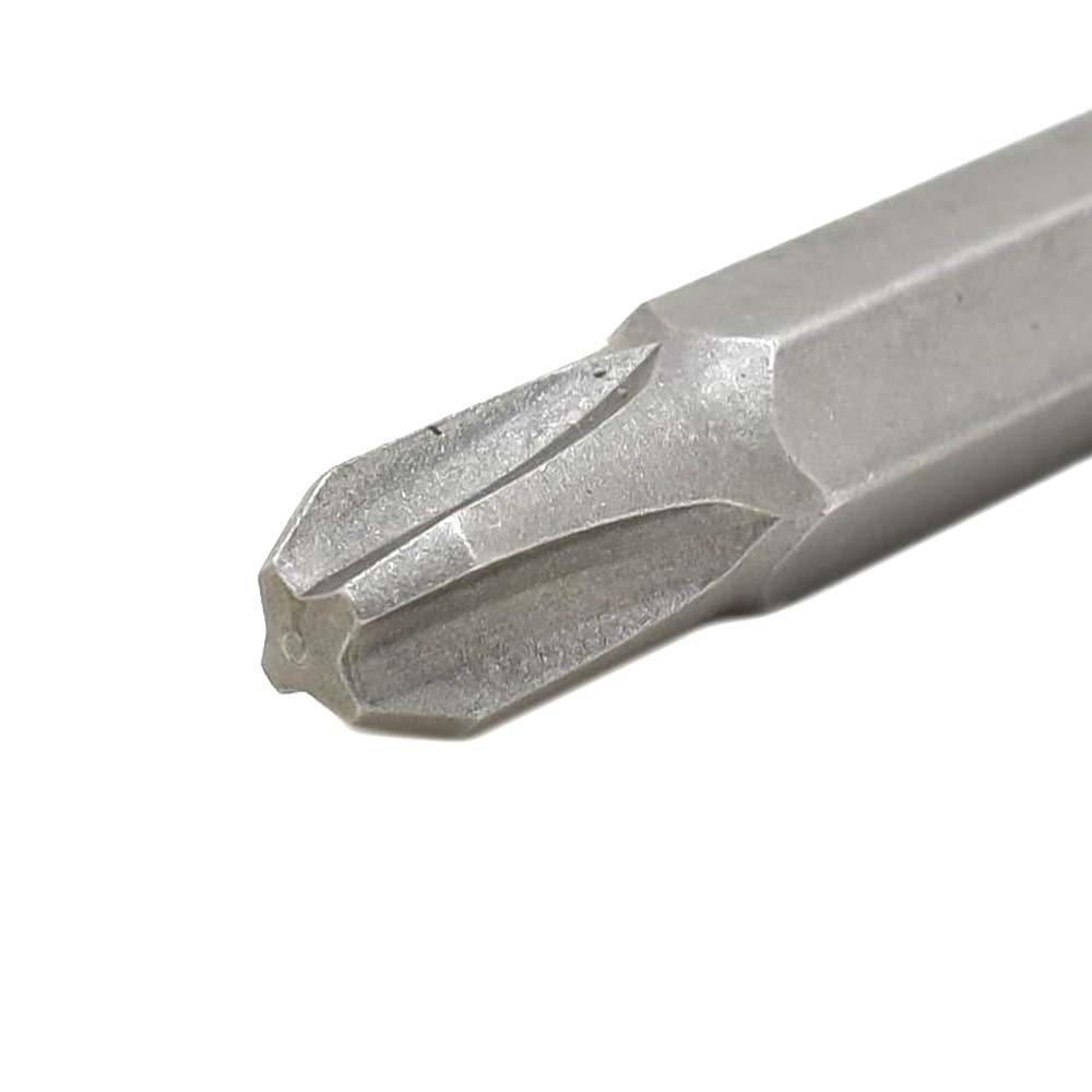 10 Display Pack - 3# Phillips Head Power Screwdriver Bits - 2 Inch Long - 6mm Dia