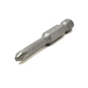 10 Display Pack - 2# Phillips Head Power Screwdriver Bits - 2 Inch Long - 4.5mm Dia