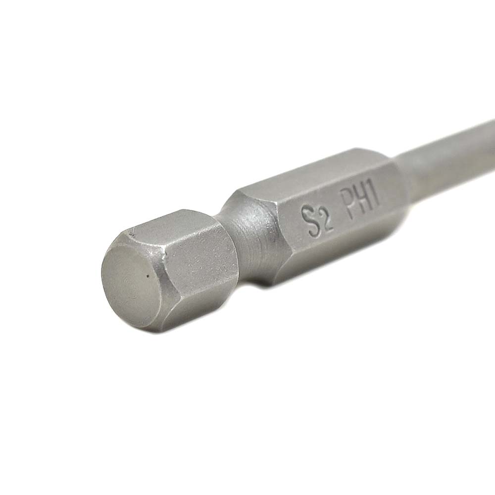 25 Display Pack - 1# Phillips Head Power Screwdriver Bits - 2 Inch Long - 4mm Dia