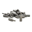 50 Display Pack - Single End Hexagonal Screwdriver Bits - 1 Inch Long - 7/64 Hex