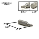50 Display Pack - Single End Hexagonal Screwdriver Bits - 1 Inch Long - 7/64 Hex