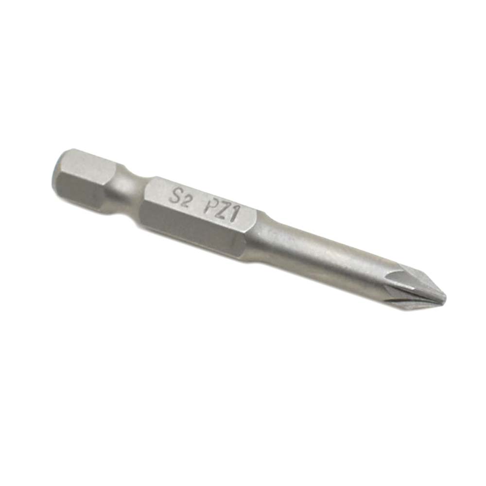 10 Display Pack - 1# Single End Pozidriv Screwdriver Bits - 2 Inch Long