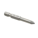 10 Display Pack - 1# Single End Pozidriv Screwdriver Bits - 2 Inch Long