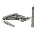 10 Display Pack - 1# Single End Pozidriv Screwdriver Bits - 2 Inch Long
