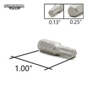 50 Display Pack - T27 Single End Torx Screwdriver Bits - 1 Inch Long