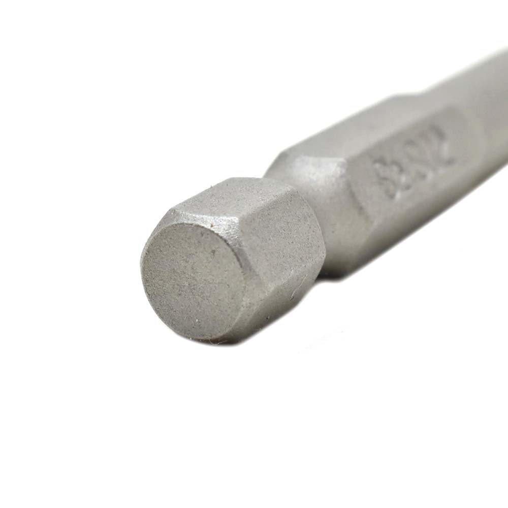 25 Display Pack - 2# Square Recess Screwdriver Bits - 2 Inch Long