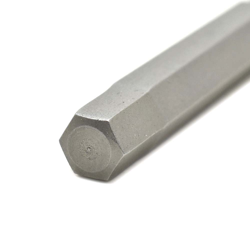 10 Display Pack - Single End Hexagonal Screwdriver Bits - 2 Inch Long - 6mm Hex