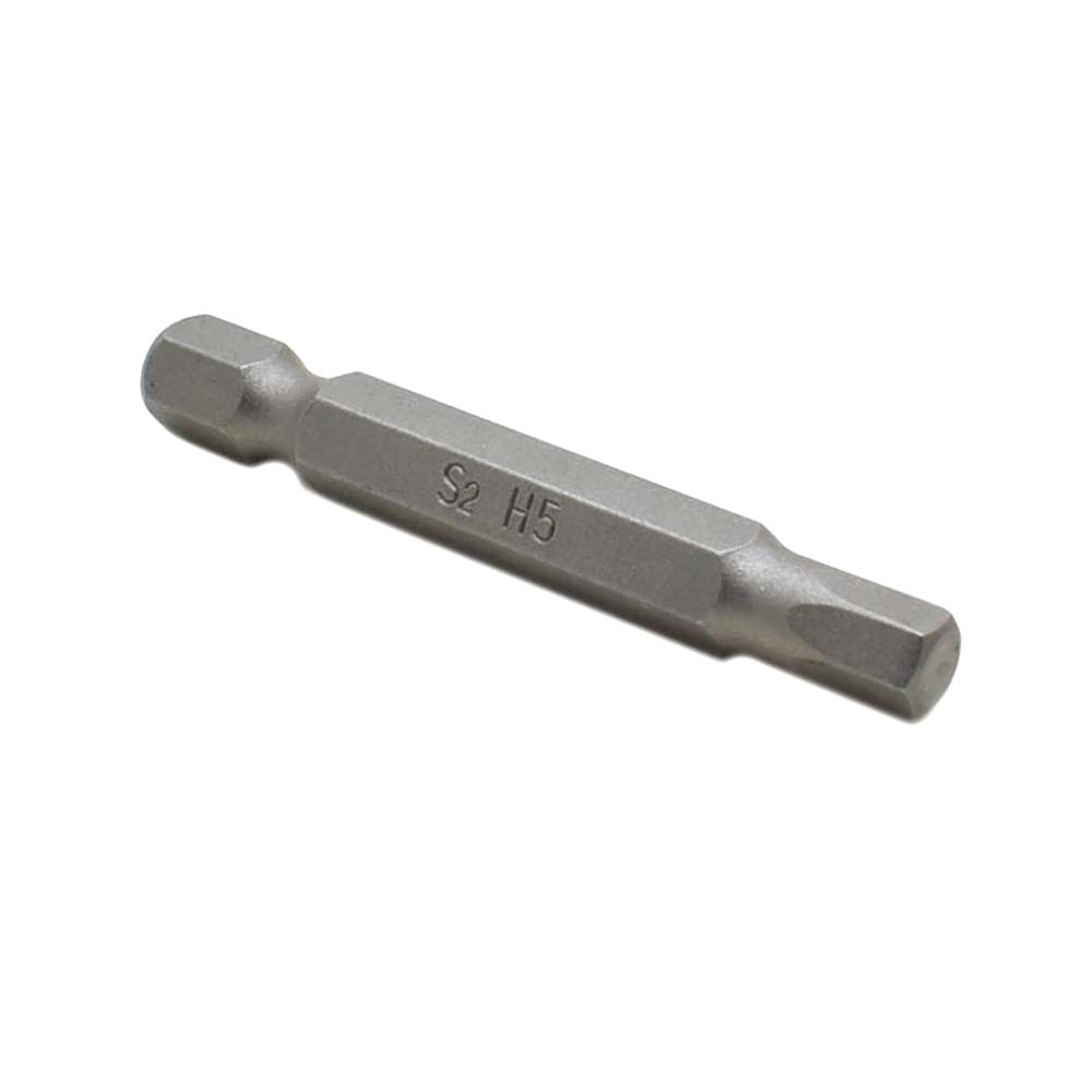 25 Display Pack - Single End Hexagonal Screwdriver Bits - 2 Inch Long - 5mm Hex