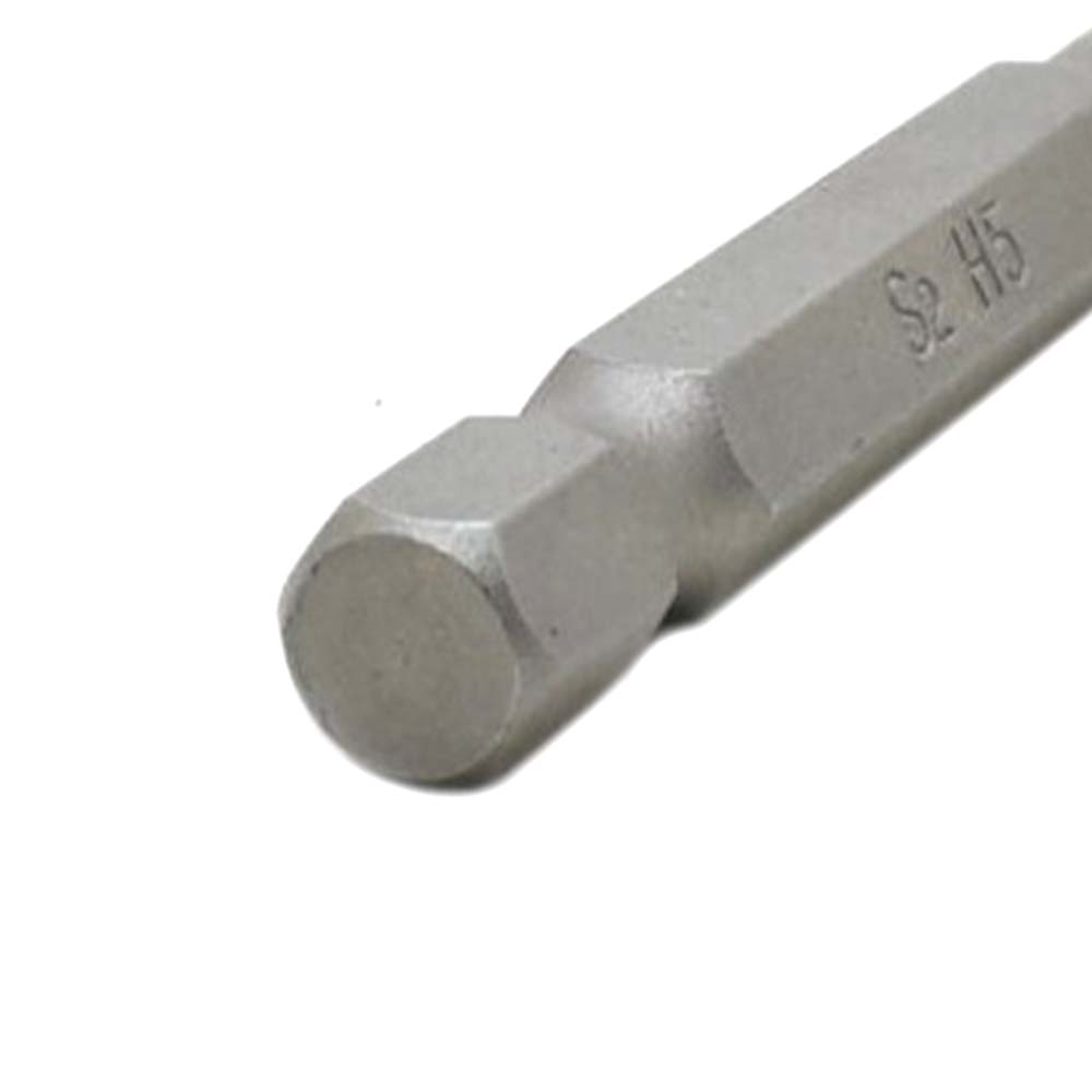 10 Display Pack - Single End Hexagonal Screwdriver Bits - 2 Inch Long - 5mm Hex