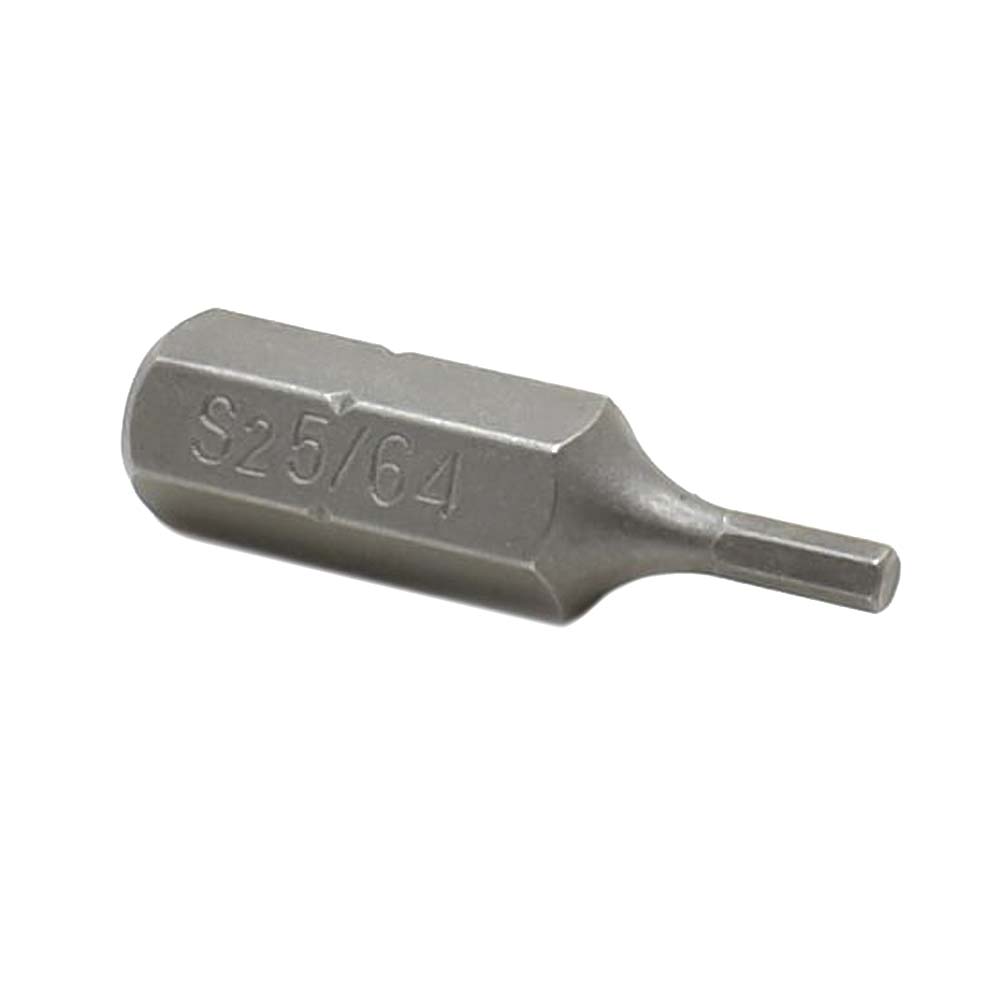 50 Display Pack - Single End Hexagonal Screwdriver Bits - 1 Inch Long - 5/64 Hex