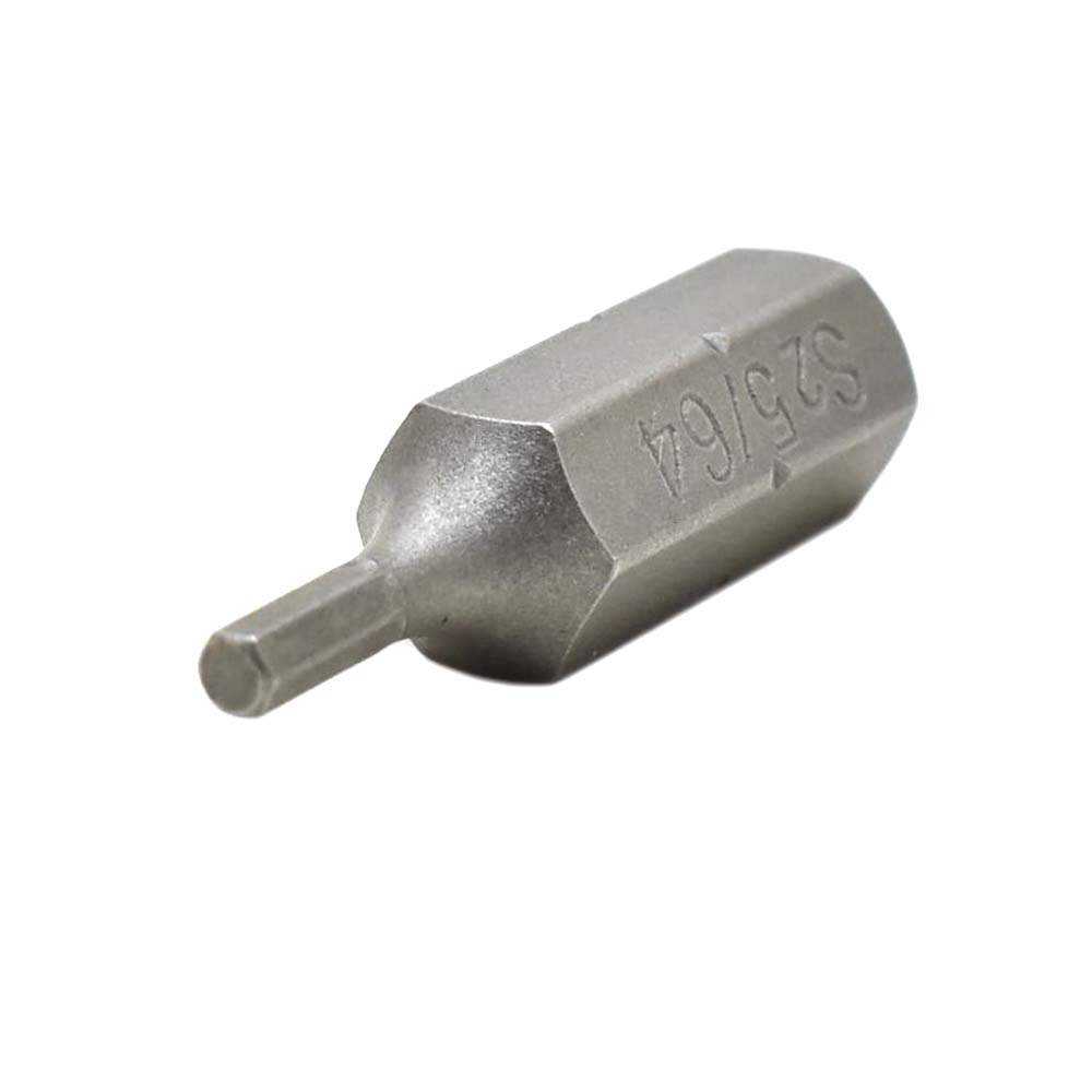50 Display Pack - Single End Hexagonal Screwdriver Bits - 1 Inch Long - 5/64 Hex