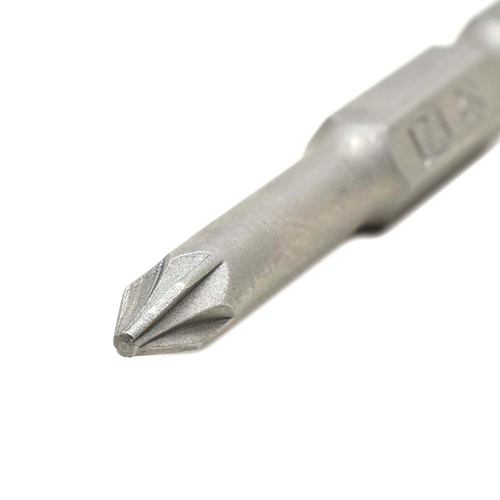 25 Display Pack - 1# Single End Pozidriv Screwdriver Bits - 2 Inch Long
