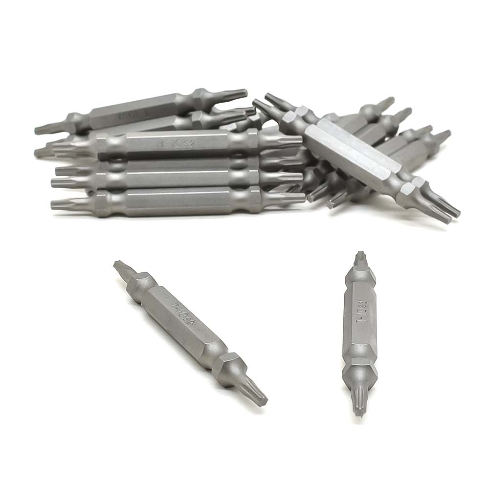 25 Display Pack - T10 Torx Double End Screwdriver Bits - 1.5" Long