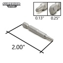 10 Display Pack - T20 Single End Torx Screwdriver Bits - 2 Inch Long