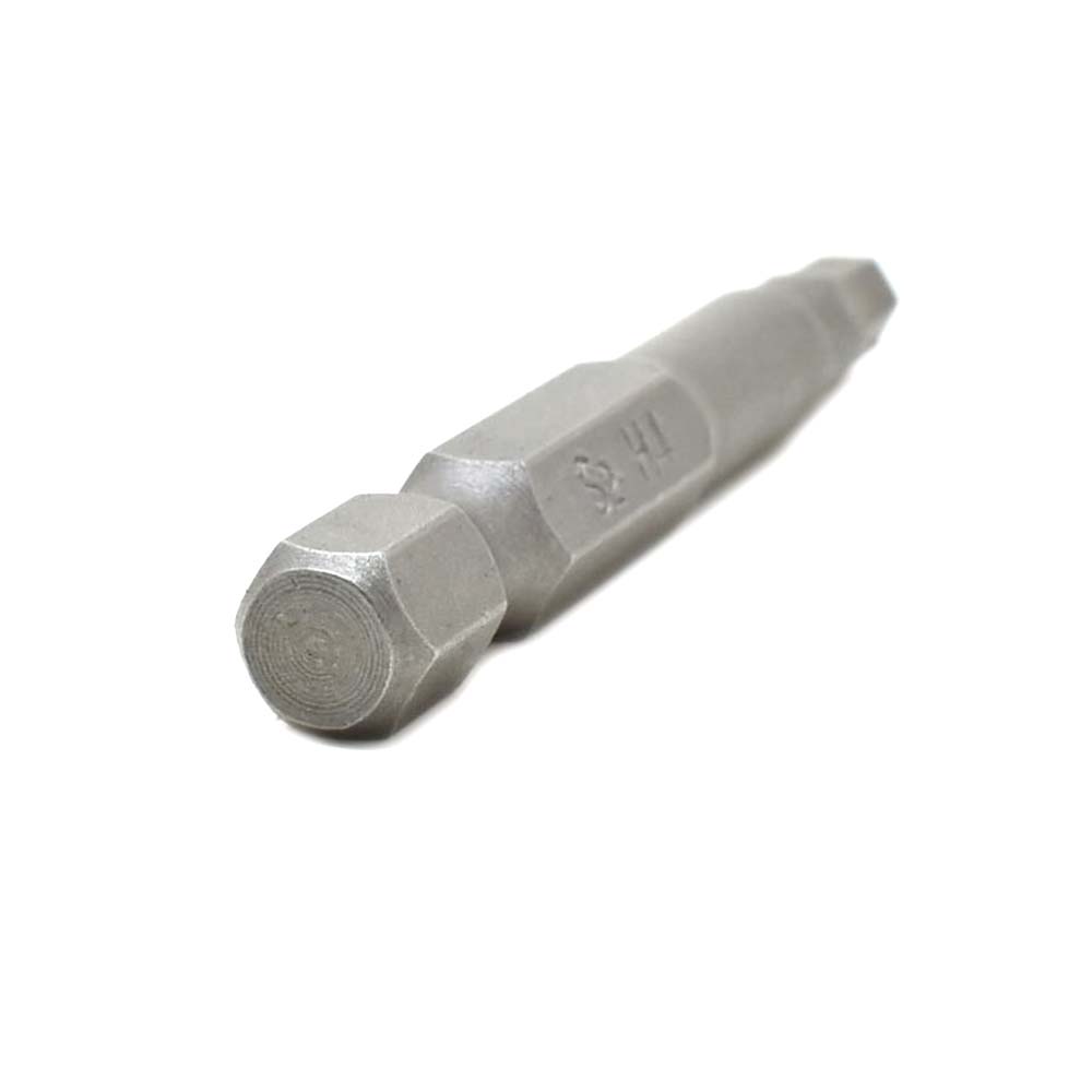 25 Display Pack - Single End Hexagonal Screwdriver Bits - 2 Inch Long - 4mm Hex