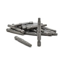 25 Display Pack - Single End Hexagonal Screwdriver Bits - 2 Inch Long - 4mm Hex