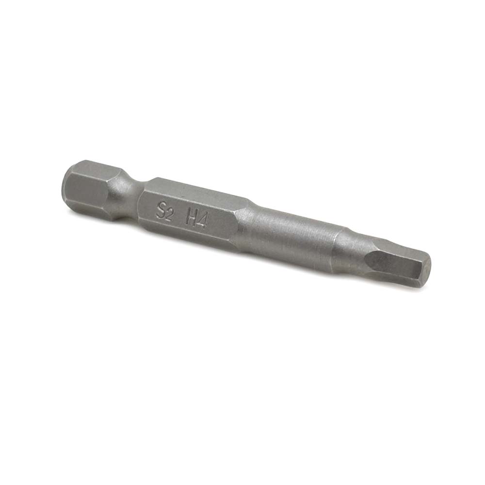 10 Display Pack - Single End Hexagonal Screwdriver Bits - 2 Inch Long - 4mm Hex