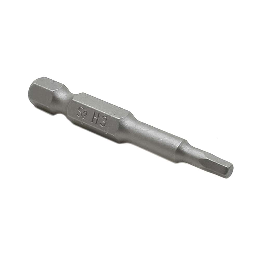 10 Display Pack - Single End Hexagonal Screwdriver Bits - 2 Inch Long - 3mm Hex