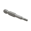 10 Display Pack - Single End Hexagonal Screwdriver Bits - 2 Inch Long - 3mm Hex