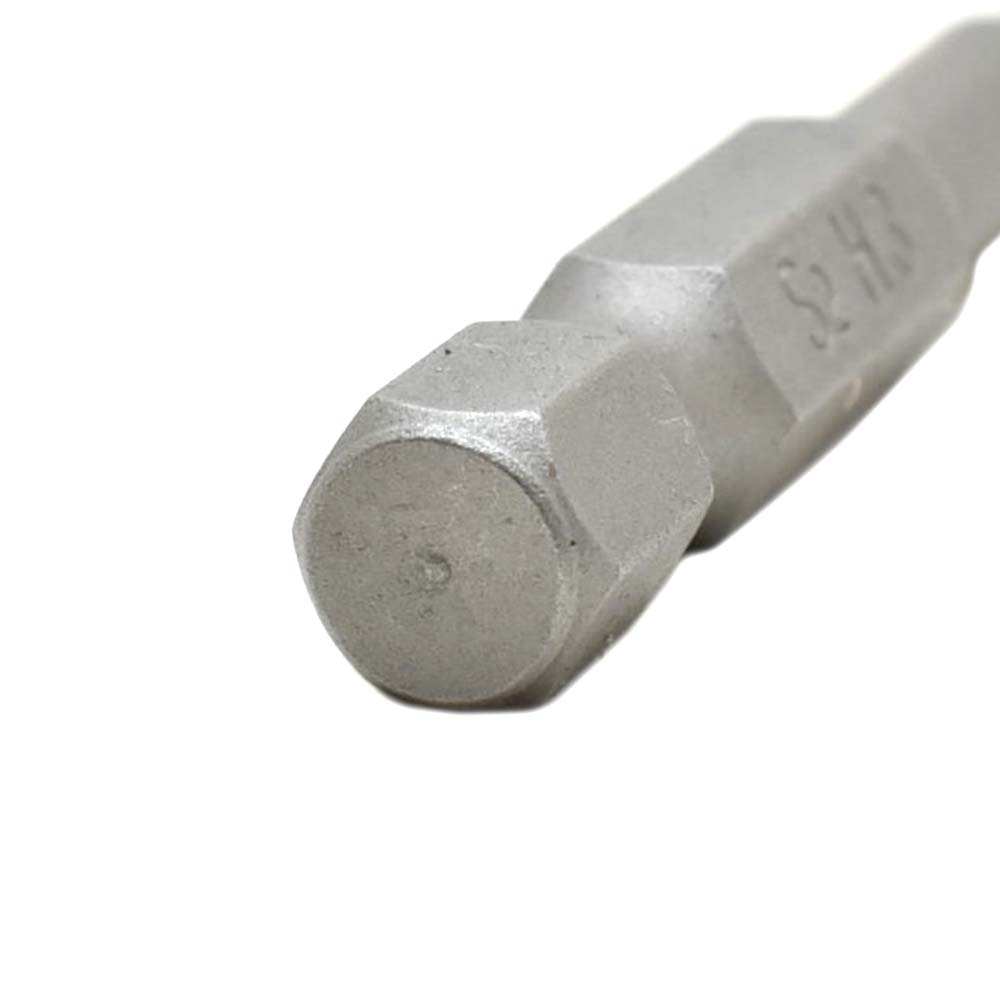 10 Display Pack - Single End Hexagonal Screwdriver Bits - 2 Inch Long - 3mm Hex