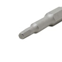 25 Display Pack - Single End Hexagonal Screwdriver Bits - 2 Inch Long - 3mm Hex
