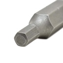 10 Display Pack - Single End Hexagonal Screwdriver Bits - 1 Inch Long - 9/64 Hex