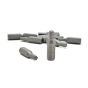 10 Display Pack - Single End Hexagonal Screwdriver Bits - 1 Inch Long - 9/64 Hex