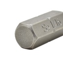50 Display Pack - Single End Hexagonal Screwdriver Bits - 1 Inch Long - 1/16 Hex