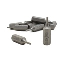 10 Display Pack - Single End Hexagonal Screwdriver Bits - 1 Inch Long - 1/16 Hex