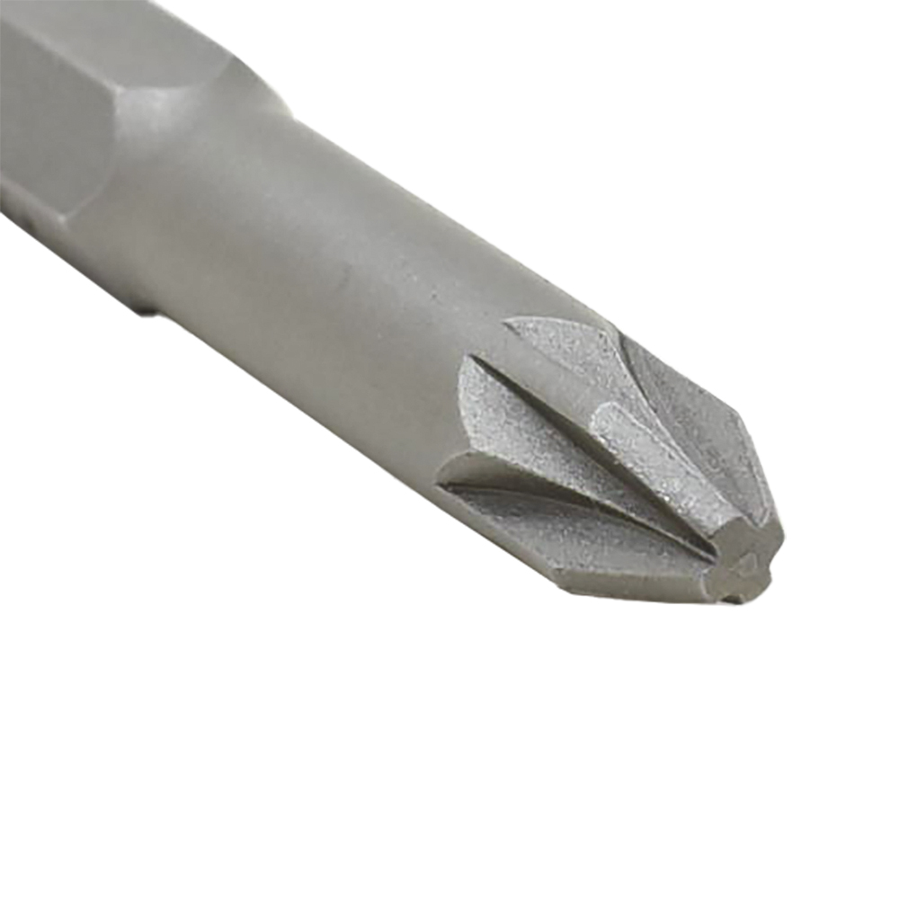 25 Display Pack - 2# Single End Pozidriv Screwdriver Bits - 2 Inch Long