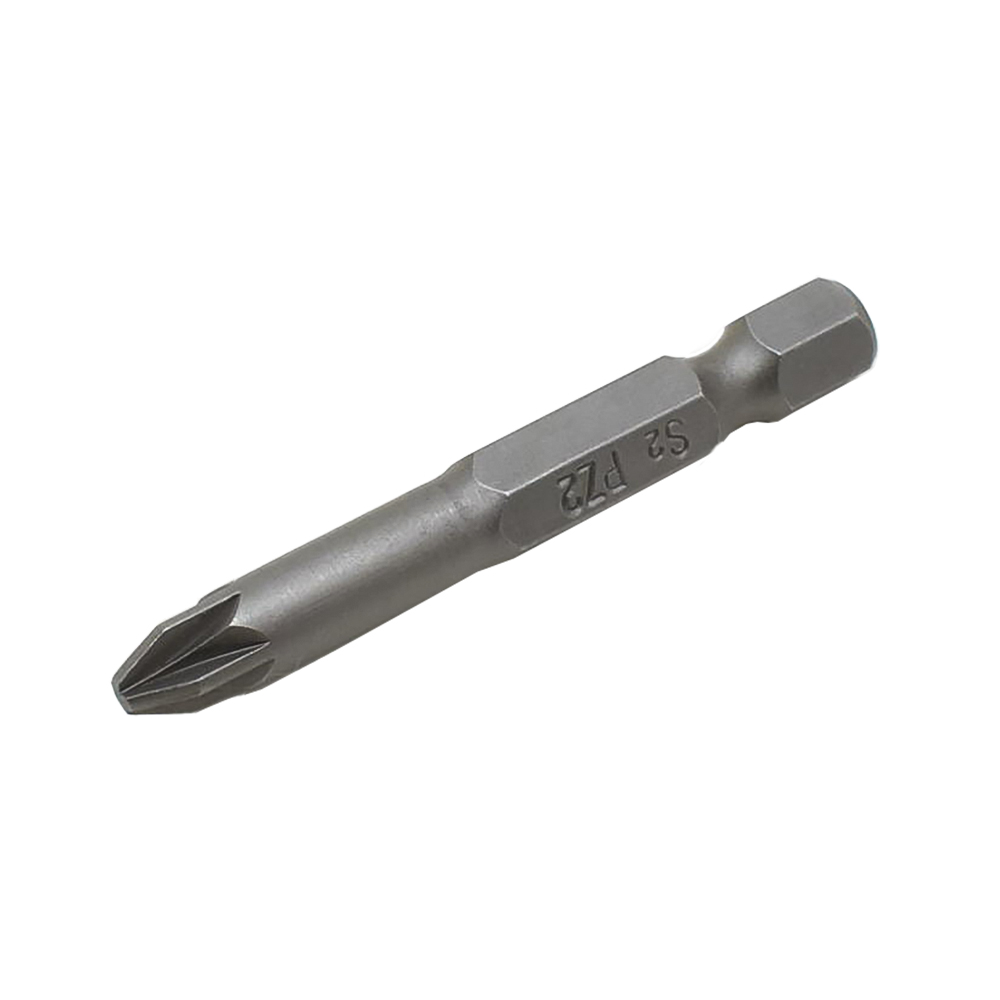 10 Display Pack - 2# Single End Pozidriv Screwdriver Bits - 2 Inch Long