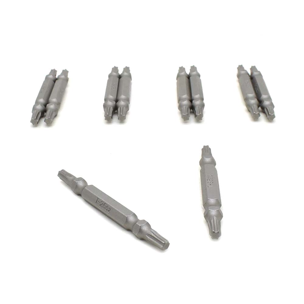 10 Display Pack - T25 Torx Double End Screwdriver Bits - 1.5" Long