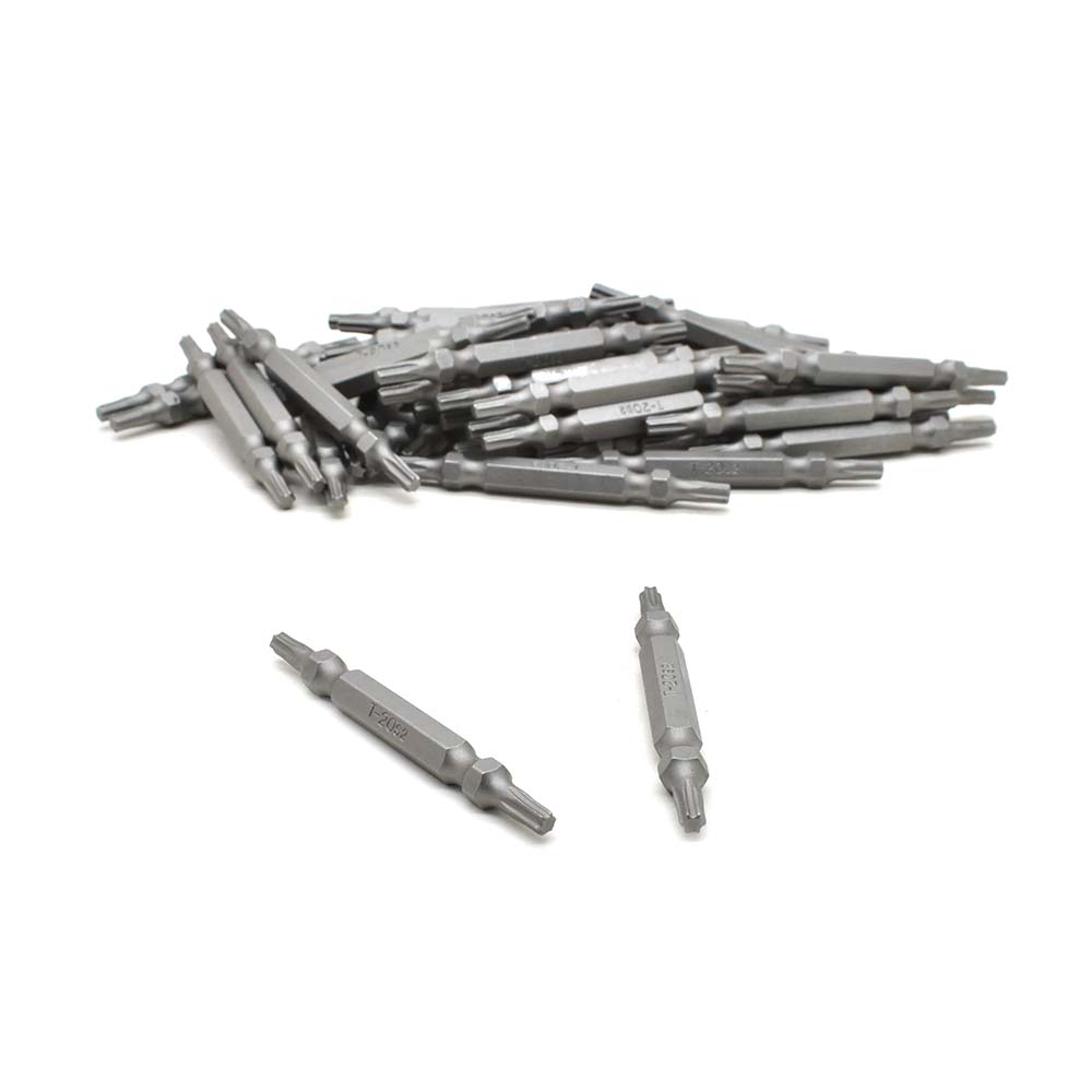 25 Display Pack - T20 Torx Double End Screwdriver Bits - 1.5" Long