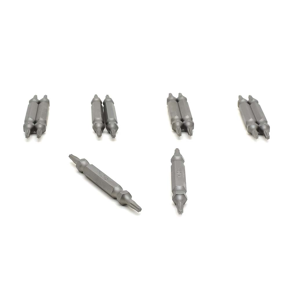 10 Display Pack - T10 Torx Double End Screwdriver Bits - 1.5" Long