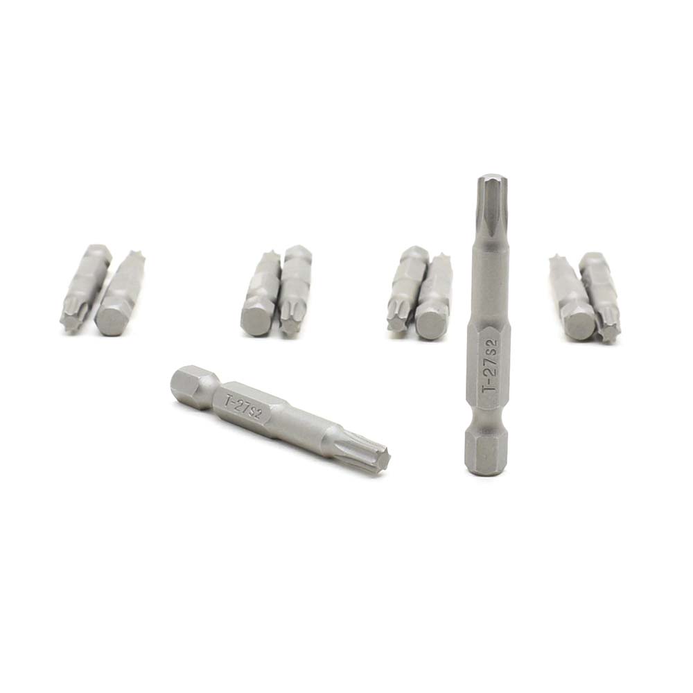25 Display Pack - T27 Single End Torx Screwdriver Bits - 2 Inch Long