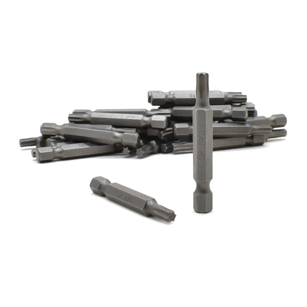 25 Display Pack - T25 Single End Torx Screwdriver Bits - 2 Inch Long