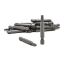 25 Display Pack - T25 Single End Torx Screwdriver Bits - 2 Inch Long