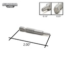 25 Display Pack - T15 Single End Torx Screwdriver Bits - 2 Inch Long