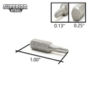 10 Display Pack - T15 Single End Torx Screwdriver Bits - 1 Inch Long
