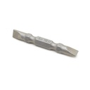 25 Display Pack - Slotted Double End Screwdriver Bits - 2" Long - 6mm Wide Slot