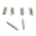 25 Display Pack - Slotted Double End Screwdriver Bits - 2" Long - 6mm Wide Slot