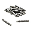 25 Display Pack - Slotted Double End Screwdriver Bits - 2" Long - 5mm Wide Slot