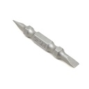 10 Display Pack - Slotted Double End Screwdriver Bits - 2" Long - 4mm Wide Slot