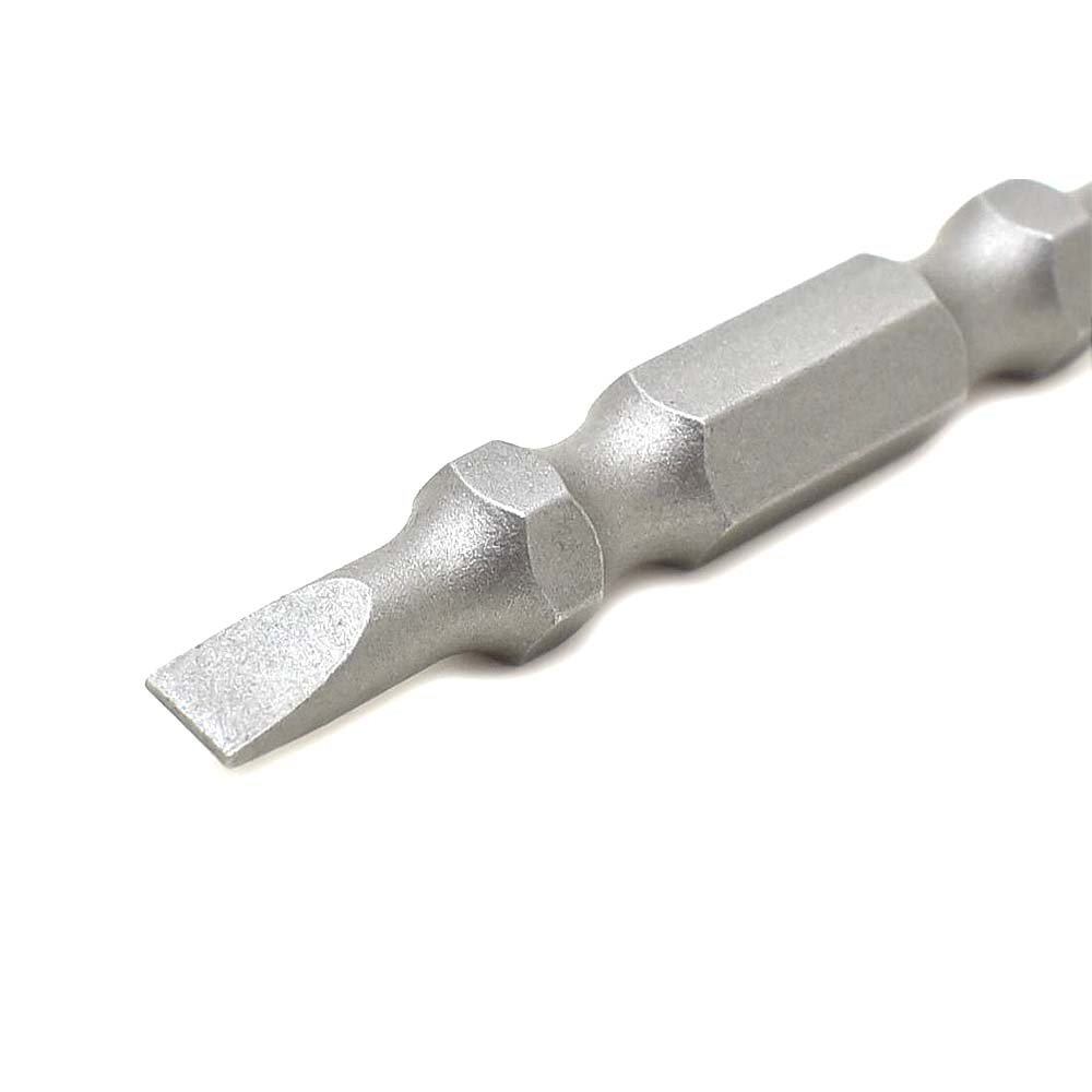 10 Display Pack - Slotted Double End Screwdriver Bits - 2" Long - 4mm Wide Slot