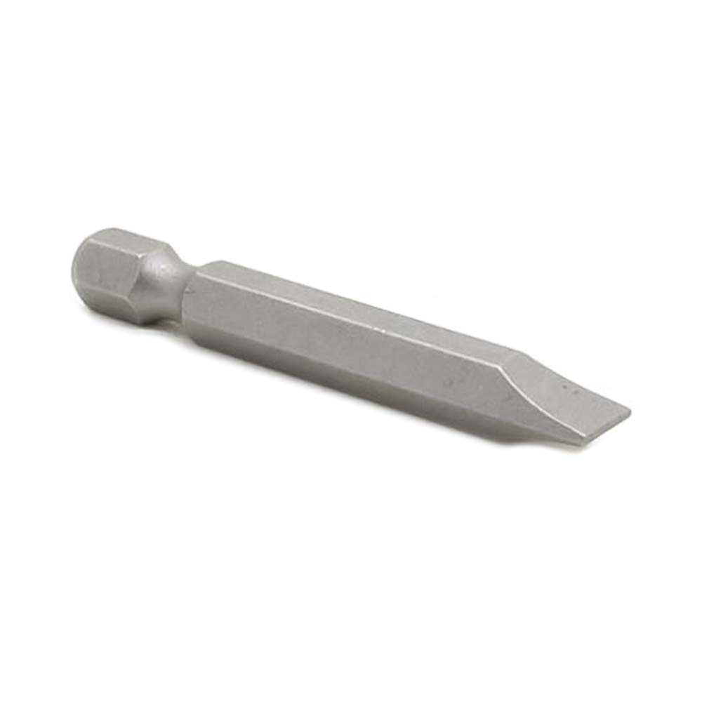 25 Display Pack - Single End Slotted Screwdriver Bits - 2 Inch Long - 7mm Wide Slot